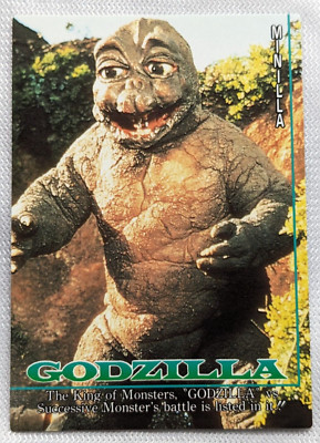 Minya Minilla Godzilla Amada 1995 Toho No.27 Japanese Retro Card-image