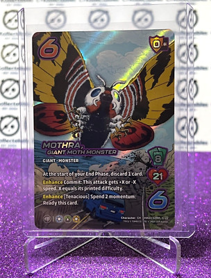 2024 UNIVERSUS GODZILLA  MOTHRA # CHA03-GMM 3/22  FOIL GAME TRADING CARD-image