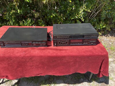 Fisher RS-883 Stereo Tuner Amplifier  W/Matching CD Player. Tested and Working-image