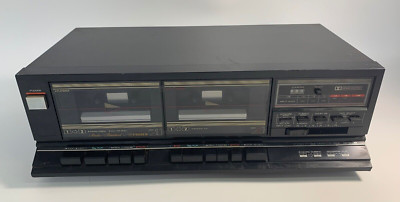 RARE VINTAGE - FISHER CR-W223 STEREO DOUBLE CASSETTE DECK 16V 10W JAPAN (READ)-image