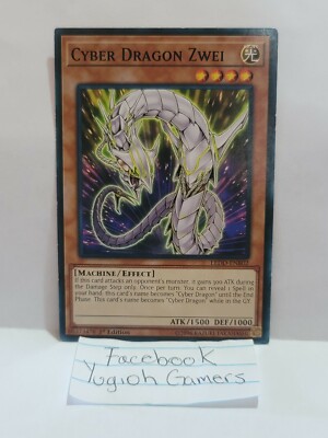 YUGIOH CYBER DRAGON ZWEI X3 COMMON LIGHT PLAYED -image