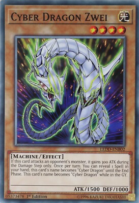 Yugioh Cyber Dragon Zwei LEDD-ENB02 Common 1st Edition-image