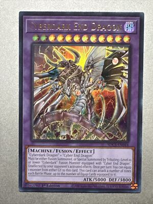 1x Cyberdark End Dragon Blue Misprint SDCS-EN044 Mint/Near Mint Ultra Rare Error-image