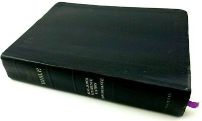 BIBLE KJ REFERENCE EDITION DICTONARY AND CONCORDANCE LEATHER 1978 Southwestern-image