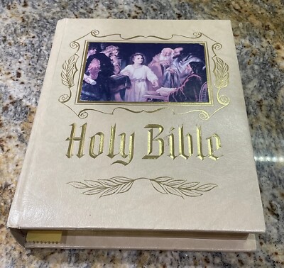 Holy Bible KJV Red Letter Master Reference Edition 1988 Heirloom Family Publish-image