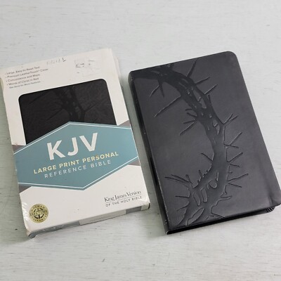 KJV Bible Large Print Personal Size Holman Words of Christ in Red Leather Touch-image