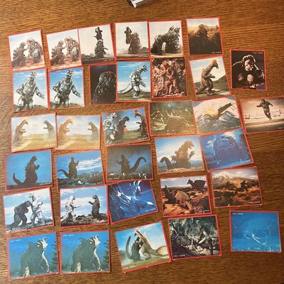 Morinaga Godzilla Monster Card Set 36 cards Bonus vintage 50 years old-image