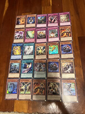 Yu-Gi-Oh Cards Lot Of 25 Includes Rare Wingtortoise & Cyber Dragon Herz-image