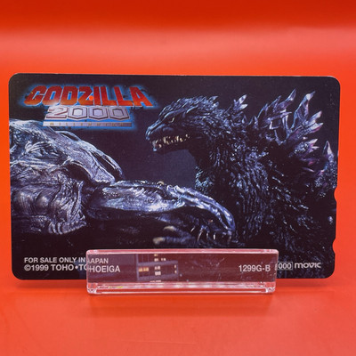 Godzilla 2000 Movie TelePhone Card From Japan Vintage Limited 1999 TOHO-image