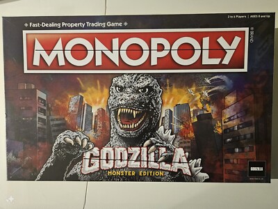Monopoly Godzilla 2020 Monster Edition Board Game Hasbro New Sealed-image