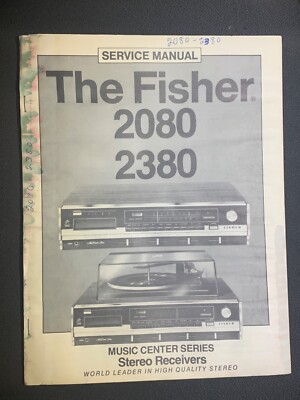 Fisher 2080 2380 Service Manual Music Center Series Stereo Receiver Original-image
