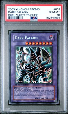 YUGIOH PSA 10 2003 Dark Paladin DMG-001 Secret Rare Promo *1691-image
