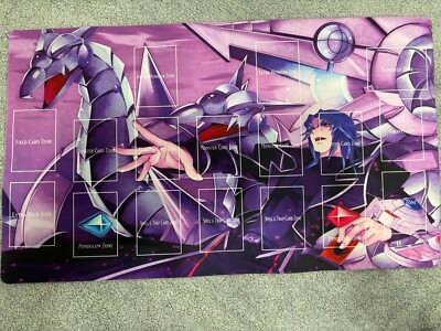 Yugioh playmat Zane tuesdale and cyber end dragon-image