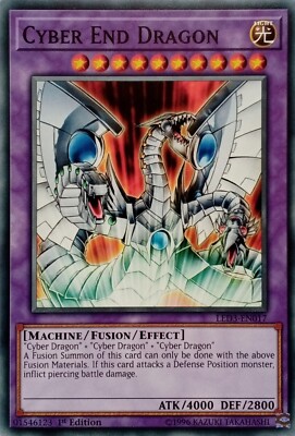LED3-EN017 CYBER END DRAGON COMMON 1ST EDITION YuGiOh CARD-image