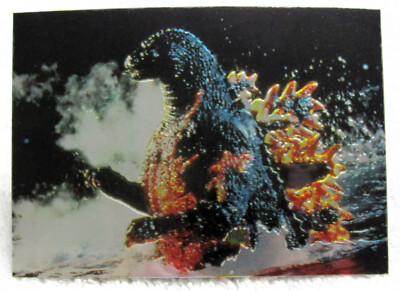 1996 JPP Amada Toho Burning Godzilla Radioactive Glow Chromium Trading Card #53-image