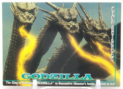King Ghidorah #52 Godzilla trading collection Card Amada Movie 1995 TCG Japan-image