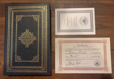 Easton Press: Lesley Stahl SIGNED Reporting Live 60 Minutes - Leather 1st Ed COA-image