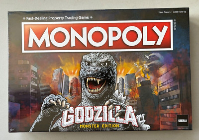Monopoly Godzilla Monster Edition Board Game Brand New Factory Sealed-image