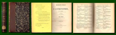 1889 Classic ASTRONOMY Reference/Houzeau & Lancaster/Leatherbound/800+ Pages-image