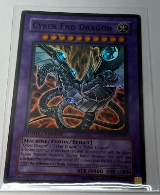 Yugioh Limited Edition Cyber End Dragon Super Rare Holo STON-ENSE1-image