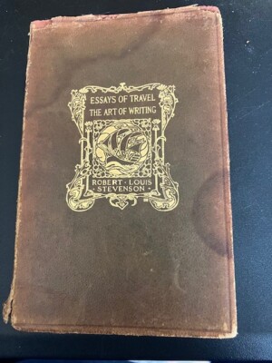 Leather “Essays of Travel, The Art of Writing” by Robert Louis Stevenson, 1915-image