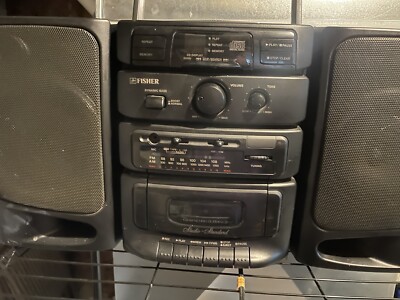 FISHER PH-D310 AM/FM Cassette CD Player Boombox Needs Repair-image