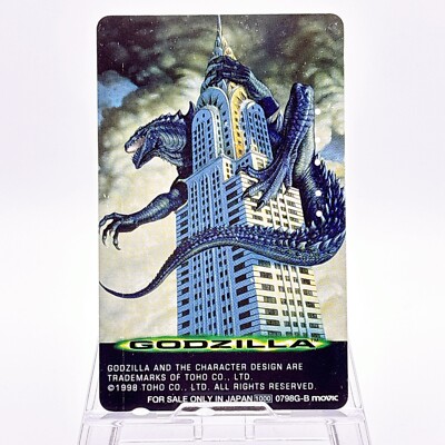 Godzilla Telephone Card Japan Rare TOHO Anime Vintage Phone Card JOMO 1998-image