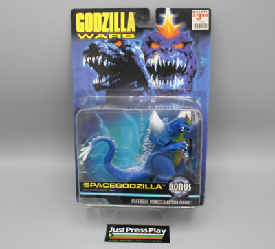 1995 Trendmasters Godzilla Wars SpaceGodzilla Action Figure with Bonus Card NOS-image