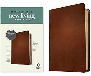 NLT Thinline Reference Bible, Filament Enabled - Leather Bound - Very Good-image