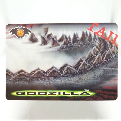 No.35 Godzilla Hollywood movie Card Japan TOHO 1998 BANDAI MADE in JAPAN TCG-image