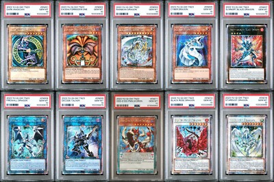 TN23 PSA 10 BUNDLE Dark Magician Rainbow Dragon Cyber Stardust Black Rose-image