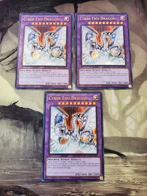 Yugioh - Cyber End Dragon SDCS-EN041 NM 1st ed Ultra Rare x3-image