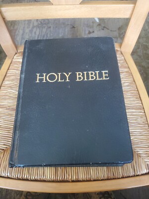 Vintage Holman KJV Holy Bible - Jewel verse reference - Leather-image