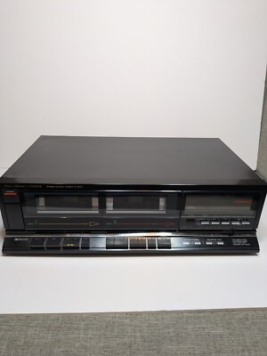 Fisher Stereo Double Cassette Deck Player CR-W857 Untested-image