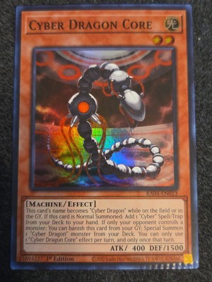 *Misprint* Cyber Dragon Core 1st Edition Super Rare RA04-EN013 Yu-Gi-Oh Crimped-image