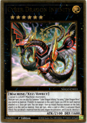 Cyber Dragon Infinity - MAGO-EN033 - Premium Gold Rare  - 1st Edition -  Yugioh-image
