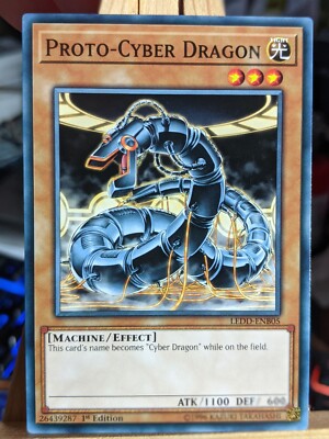Proto-Cyber Dragon LEDD-ENB05 Common 1st Edition LP/NM Yugioh Cards-image