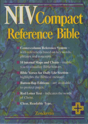 NIV Compact Reference Bible [leather_bound] Zondervan [Apr 03, 1990] …-image
