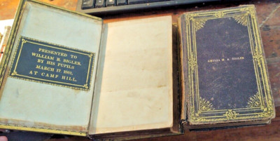 Antique Bible & Worship , Civil War 1862 Presentation Rep. William B. Bigler MD.-image