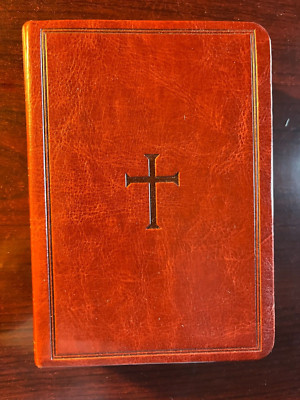 KJV Large Print Compact Reference Bible Brown Leather Touch by Holman Bible 2010-image