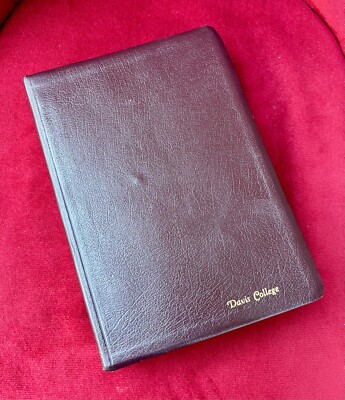 Rare NASB Update Side-Column Reference Burgundy Bonded Leather Printed in USA-image