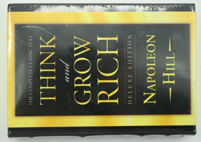 Think and Grow Rich by Napoleon Hill Deluxe Edition Complete Classic Text SEALED-image