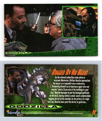 Bugged By An Agent #18 Godzilla 1998 Inkworks Supervue Trading Card-image