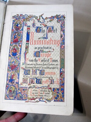 ART OF ILLUMINATING Manuscript Print COLOR PLATES Lettering Typography Ornament-image