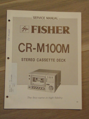 Fisher CR-M100M Service Manual Stereo Cassette Deck-image