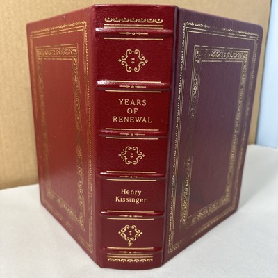 Henry Kissinger Years of Renewal Signed Leather First Edition Easton Press Book-image