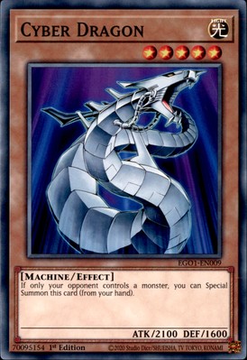 1st Ed Cyber Dragon EGO1-EN009 Yugioh-image