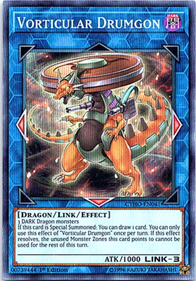 Vorticular Drumgon CYHO-EN041 Yu-Gi-Oh! Light Play 1st Edition-image