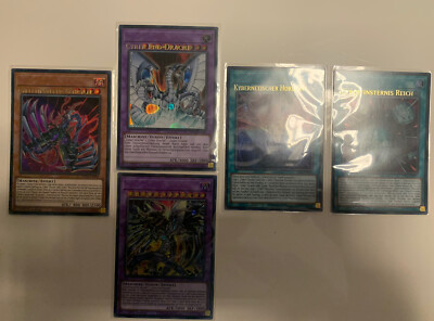 Yugioh Cyber End Dragon Set Sdcs-en041 Ultra rare german misprint hot!-image