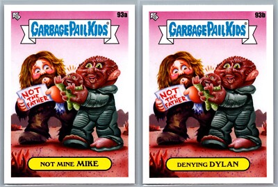 Enemy Mine Dennis Quaid Louis Gossett Garbage Pail Kids Movie Spoof 2 Card Set-image